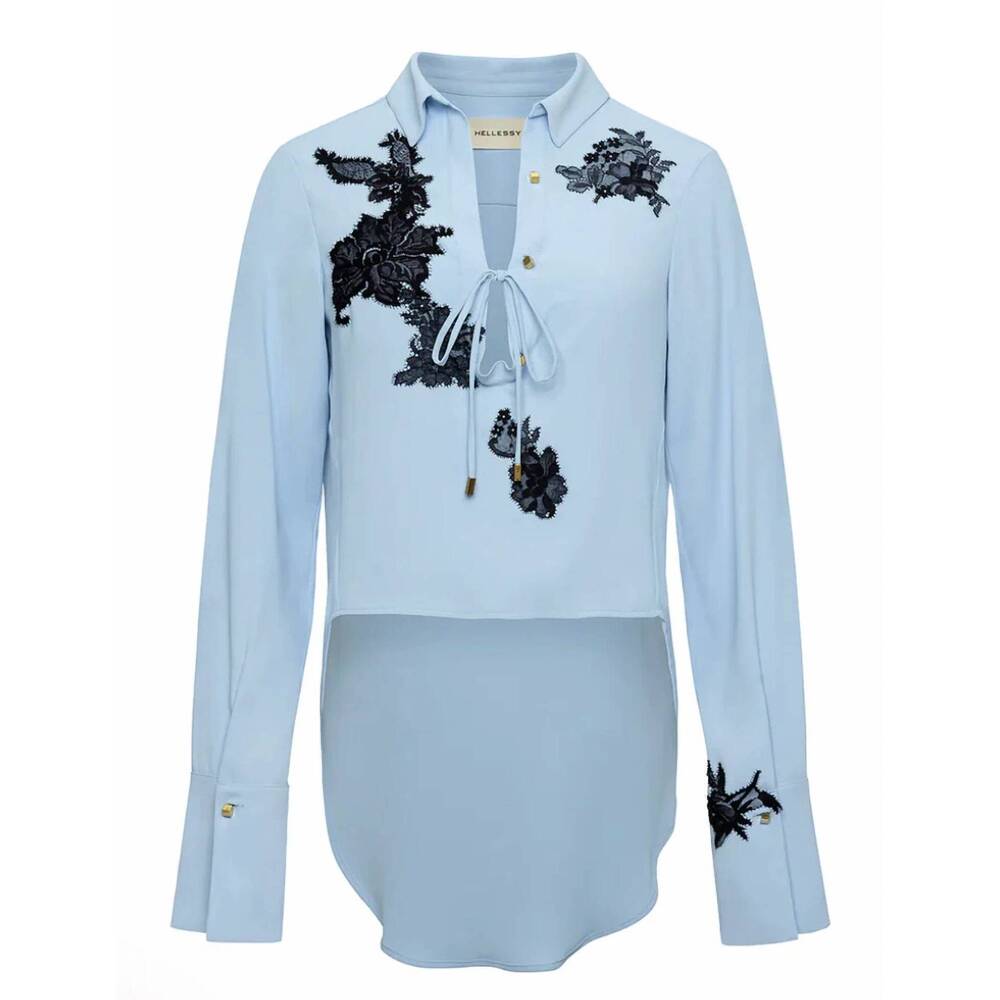 NEW HELLESSY women's eve blouse in baby blue